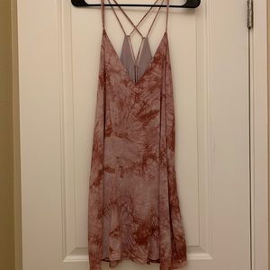 Mauve Tie Dye Dress